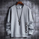 Sudadera con cuello redondo de anime de otoño para hombre