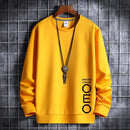 Sudadera con cuello redondo de anime de otoño para hombre