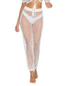 Pantalon de bain taille haute découpé