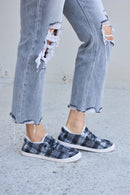 Zapatillas planas de felpa a cuadros de Forever Link