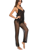 Pantalon de bain taille haute découpé