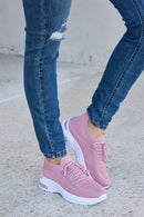 Zapatos deportivos con punta redonda y cordones de malla transpirable de Forever Link