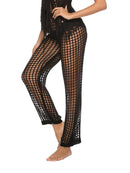 Pantalon de bain taille haute découpé