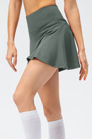 Jupe active taille haute à large ceinture