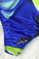 Maillot de bain une pièce imprimé à col licou