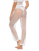 Pantalon de bain taille haute découpé