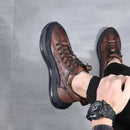 SUAVE Zapatillas vulcanizadas con cordones para hombre