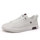 LUXE II Zapatillas de deporte con cordones de cuero genuino para hombre