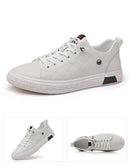LUXE II Zapatillas de deporte con cordones de cuero genuino para hombre