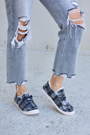 Zapatillas planas de felpa a cuadros de Forever Link