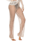 Pantalon de bain taille haute découpé
