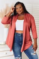 Culture Code Cardigan ouvert sur le devant pleine taille