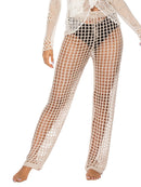 Pantalon de bain taille haute découpé