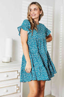Robe à volants et manches courtes Double Take