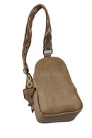 Sac à bandoulière en cuir PU à motif aléatoire