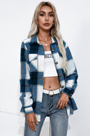 Chemise boutonnée en flanelle à carreaux
