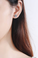 Aretes de moissanita