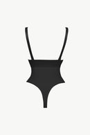 Body sculptant zippé à bretelles réglables pleine taille
