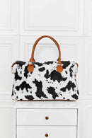 Bolso de fin de semana cepillado con estampado animal