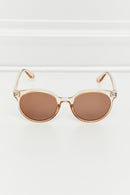 Round Full Rim Polycarbonate Frame Sunglasses