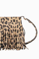 Sac à bandoulière en cuir PU avec franges