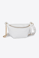 Sac à bandoulière en chaîne en cuir PU