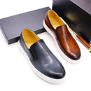 BREX Chaussures bateau formelles en cuir pour homme
