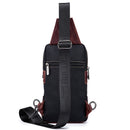 BULLCAPTAIN Sac de poitrine patchwork en cuir de vachette pour homme