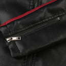 Men's Vintage Motorcycle Biker Faux Leather Jacket