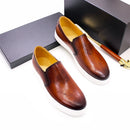 BREX Chaussures bateau formelles en cuir pour homme