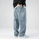 Jeans holgados coreanos de mezclilla para hombre