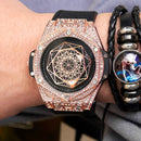ONOLA Montre à quartz analogique de luxe pour homme