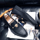 Mocasines Brogues de cuero hechos a mano con estilo para hombres