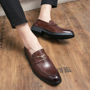 Mocassins de mariage formels en similicuir pour hommes