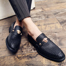 Mocasines Brogues de cuero hechos a mano con estilo para hombres