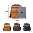 WEIXER Bolsos cruzados casuales de cuero PU para hombres