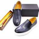 BREX Chaussures bateau formelles en cuir pour homme