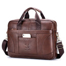 BULLCAPTAIN Porte-documents d'affaires en cuir véritable pour homme