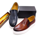 BREX Chaussures bateau formelles en cuir pour homme