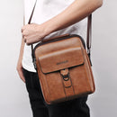 WEIXER Bolso bandolera vintage de lujo para hombre