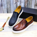 BREX Chaussures bateau formelles en cuir pour homme