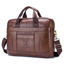 BULLCAPTAIN Porte-documents d'affaires en cuir véritable pour homme