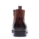 Bottines luxueuses en faux cuir pour hommes