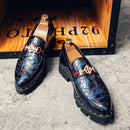 Mocassins formels de luxe en cuir véritable pour hommes