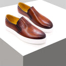 BREX Chaussures bateau formelles en cuir pour homme