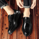 Mocasines planos de piel serraje para hombre