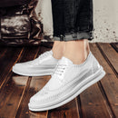 Mocasines planos de piel serraje para hombre
