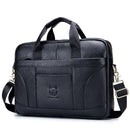 BULLCAPTAIN Porte-documents d'affaires en cuir véritable pour homme