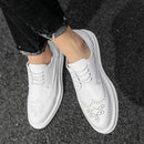 Mocasines planos de piel serraje para hombre