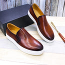 BREX Chaussures bateau formelles en cuir pour homme